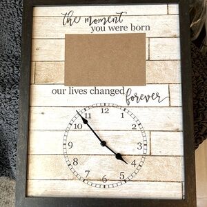 Newborn photo wall decor